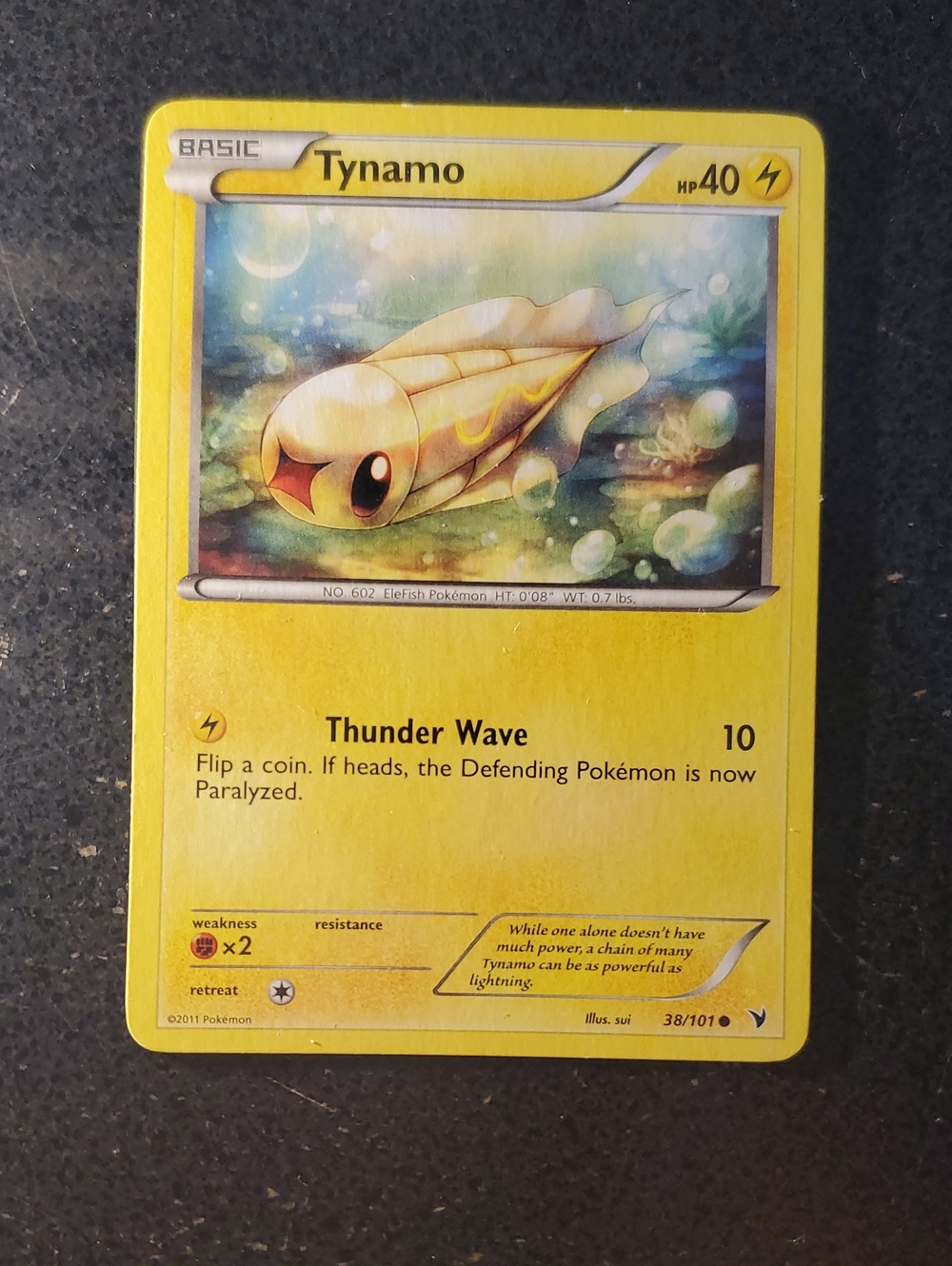 Tynamo Trading Card - Yellow